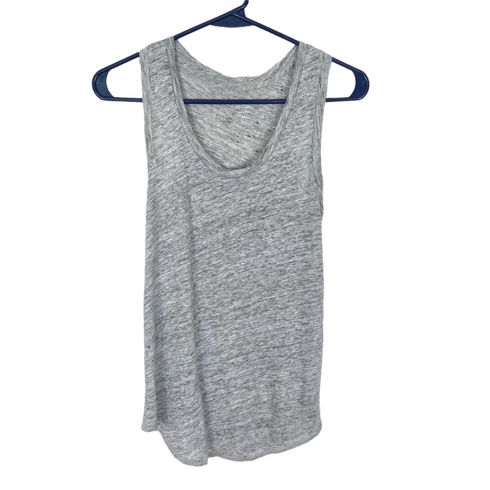 J. Crew Linen Scoop Neck Tank